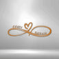 Infinity Couples Monogram - Metal Art