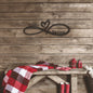 Infinity Couples Monogram - Metal Art