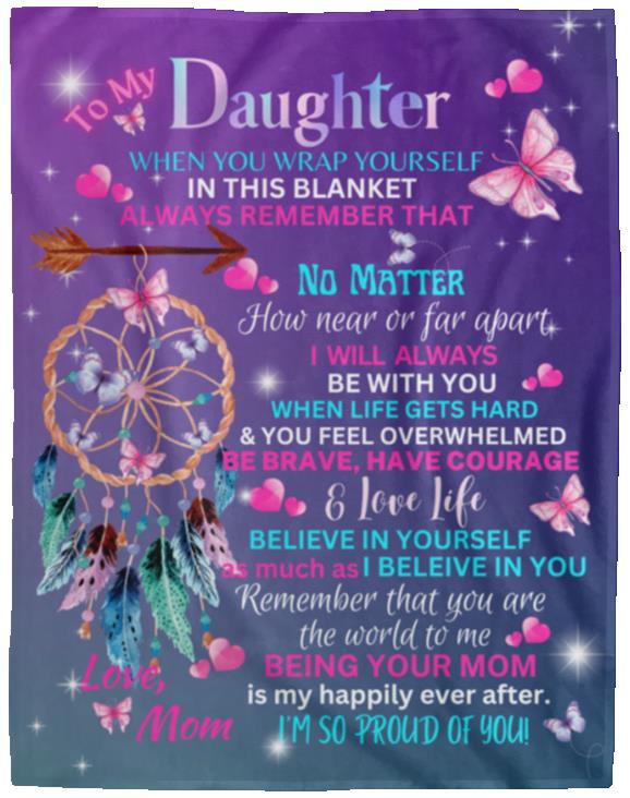 Dream Catcher Daughter Cozy Plush Fleece Blanket - 60x80