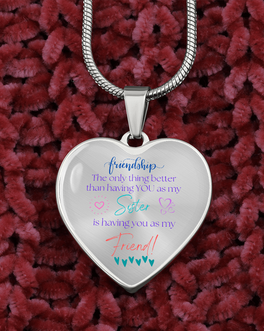 SISTER FRIENDSHIP | HEART NECKLACE COLORFUL