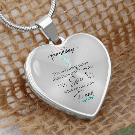 SISTER FRIENDSHIP | HEART NECKLACE