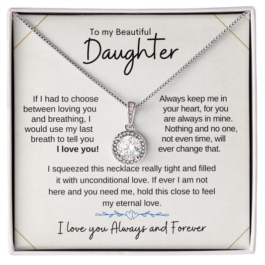 Daughter Necklace | Wedding Gift | Birthday Gift | College Gift | Eternal Necklace