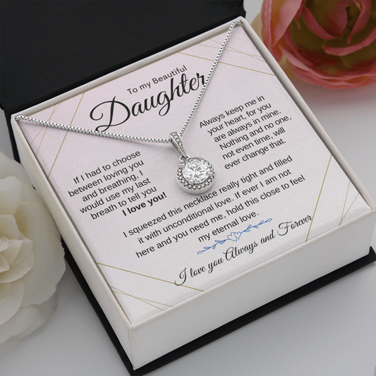 Daughter Necklace | Wedding Gift | Birthday Gift | College Gift | Eternal Necklace