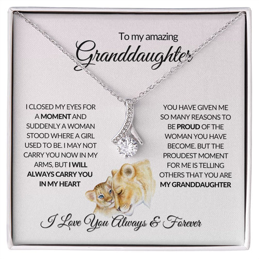 Amazing Granddaughter - You are in my heart | Alluring Beauty Necklace