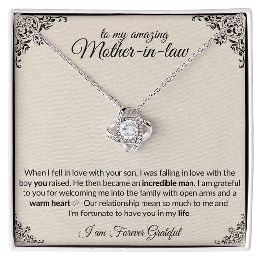 Amazing Mother In Law | Love Knot Necklace