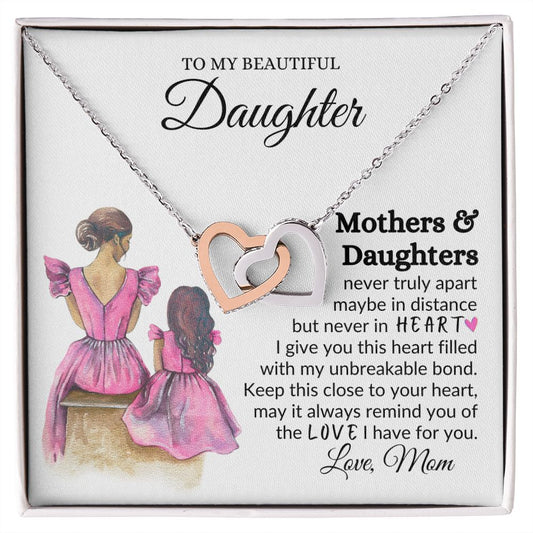 Mothers & Daughters - Unbreakable Bond - Interlocking Hearts