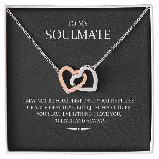 To My Soulmate Necklace Valentines Day Gift for Wife Girlfriend Gifts for Her