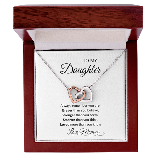 DAUGHTER NECKLACE - LOVED MORE - FROM MOM