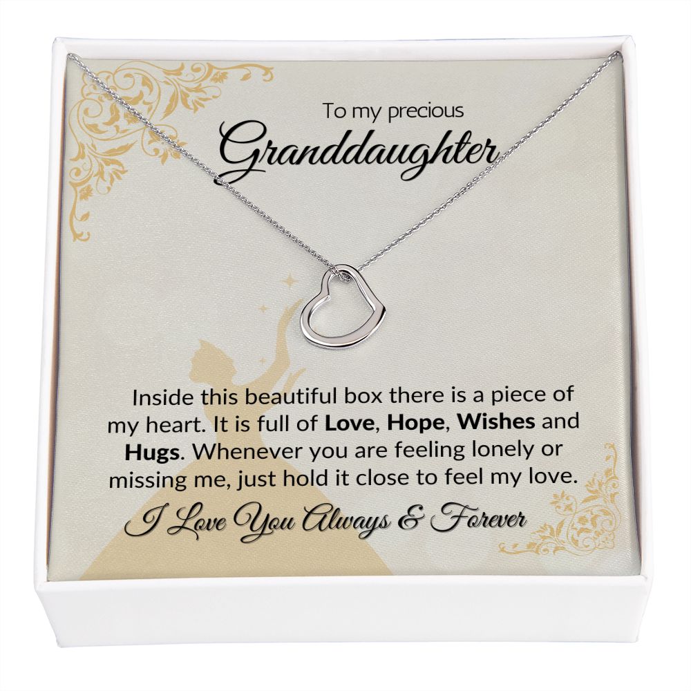 Granddaughter Necklace, To My Granddaughter Necklace €“ Believe In You –  Rakva