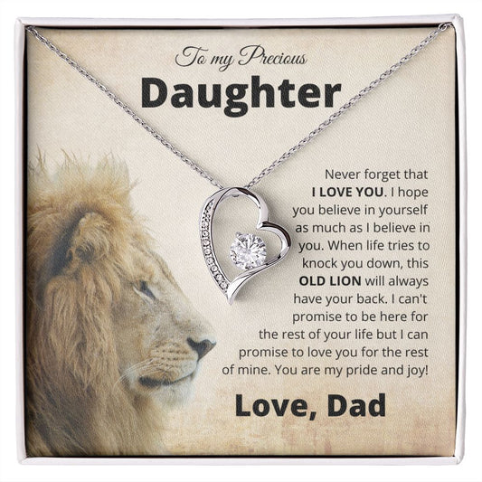 To My Daughter - Love Dad | Forever Love Necklace