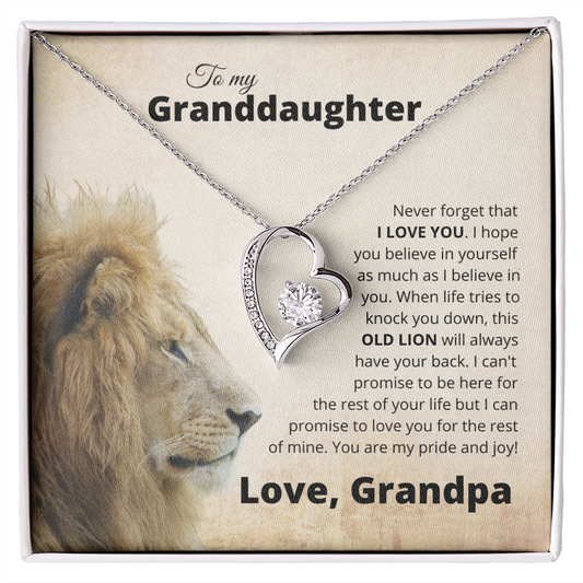 To My Granddaughter Love You Forever | From Grandpa