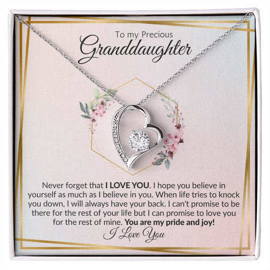 Granddaughter | Wedding Gift | Birthday Gift | College Gift | Forever love Necklace