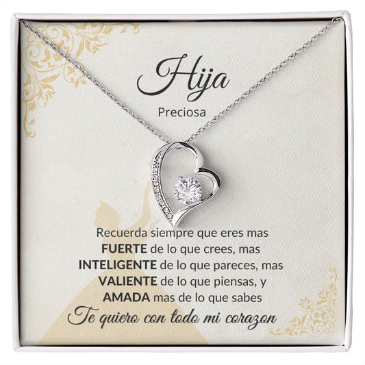 Hija Princesa | Regalo de Cumpleanos | Collar Forever Love