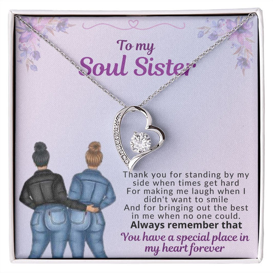 Soul Sisters - Thank You | Best Friends Gift |  Forever Love Necklace