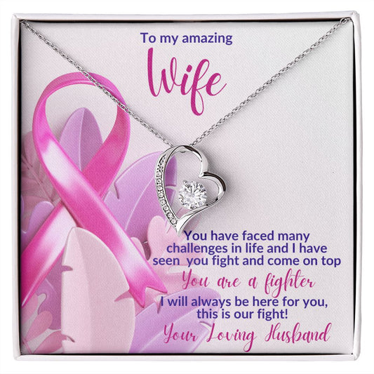 You Are a Fighter - Cancer Awareness - Forever Love Necklace