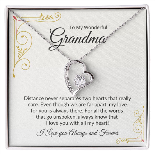 Grandma - I Love You Always And Forever | Forever Love Necklace