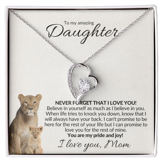 Daughter Lioness Mom | Forever Love Necklace