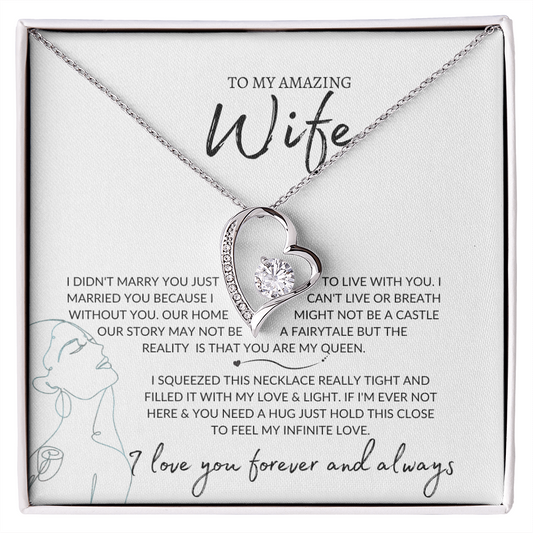 Amazing Wife | Necklace for Soulmate | Necklace for Wife | Forever Love Necklace