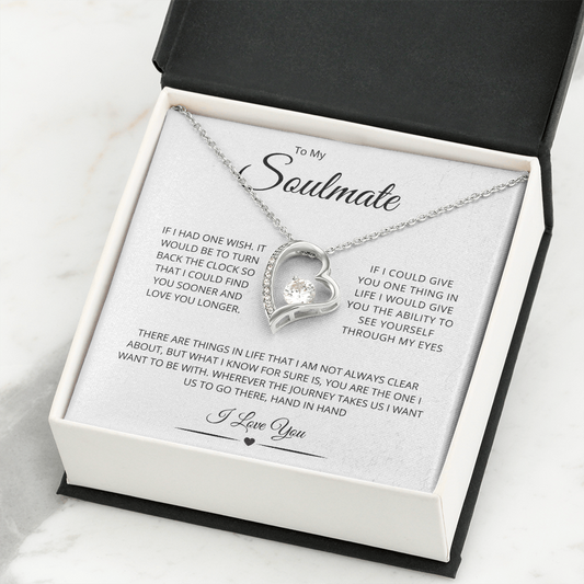 TO MY SOULMATE WIFE SPOUSE PARTNER MATE | FOREVER LOVE NECKLACE