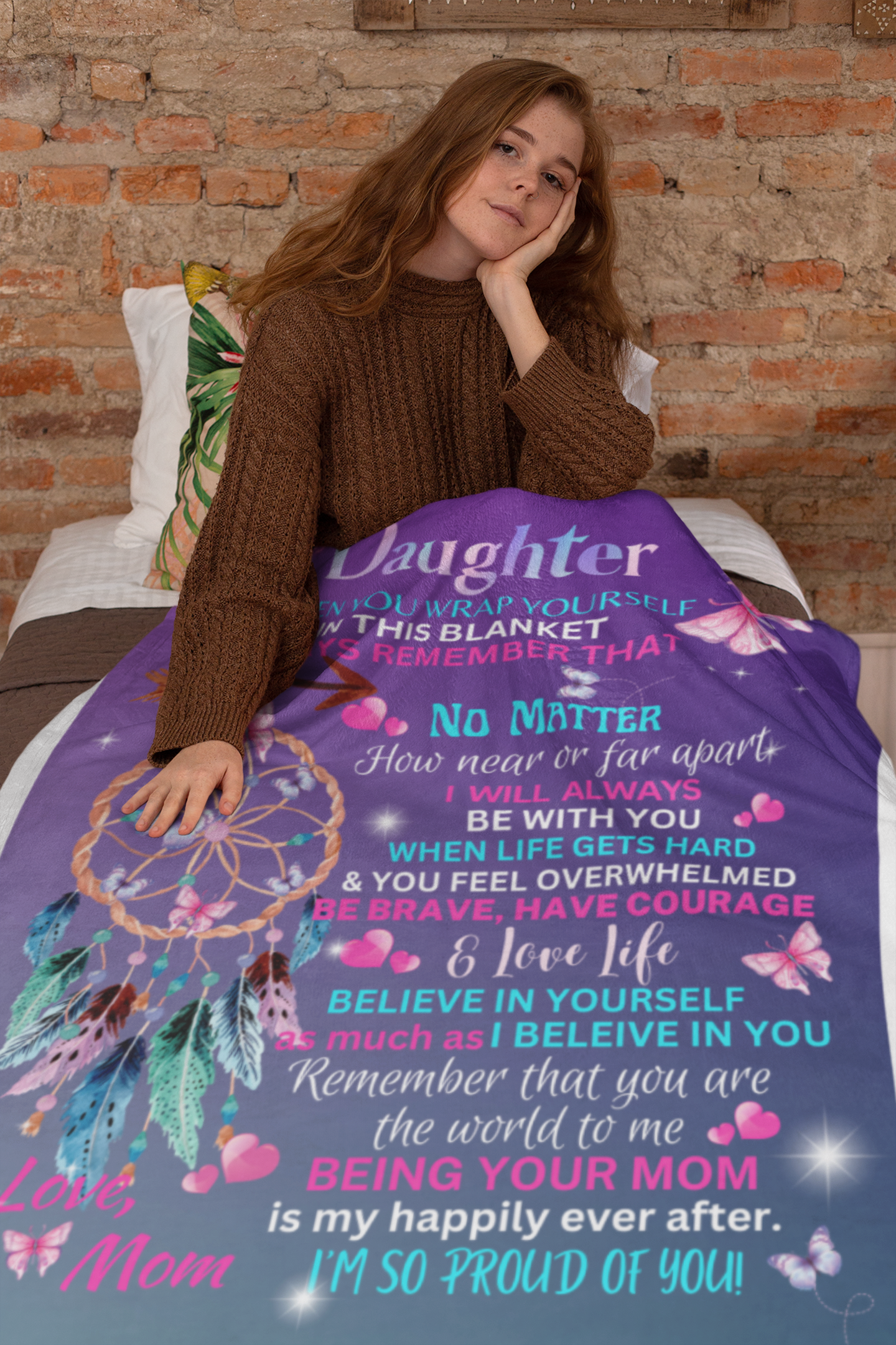 Dream Catcher Daughter Cozy Plush Fleece Blanket - 60x80