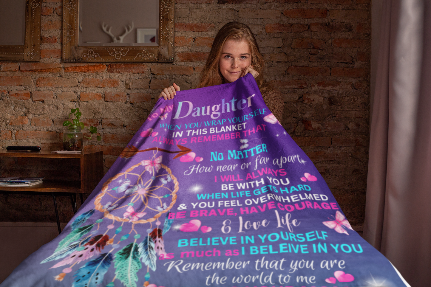 Dream Catcher Daughter Cozy Plush Fleece Blanket - 60x80